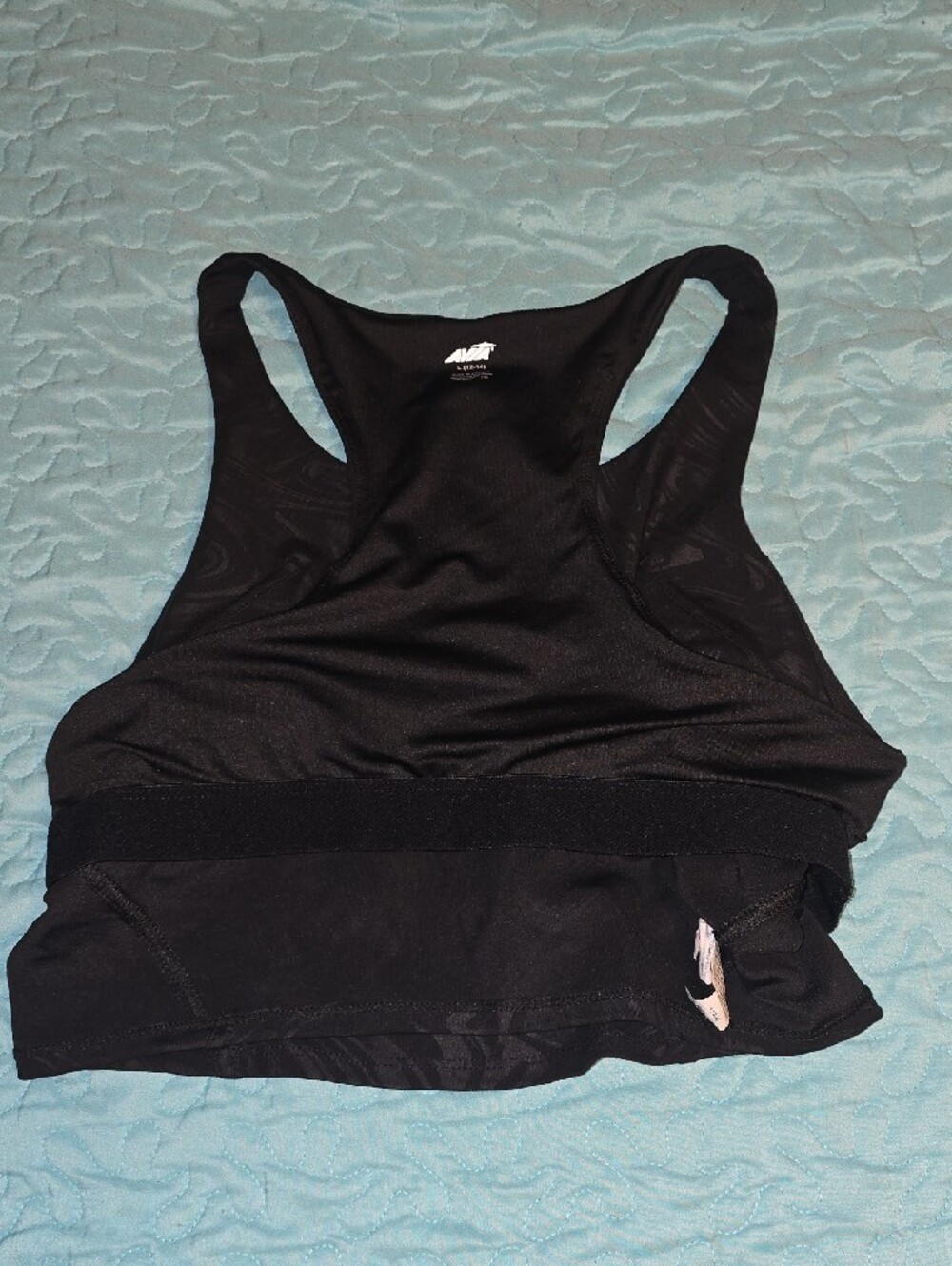 Avia Burgundy Yoga Pant with Black Racerback Crop With Built In Sport Bra - Picture 8 of 14